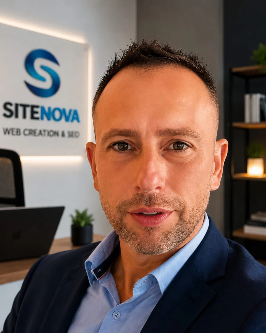 Sylvain Gougeon, consultant SEO et fondateur de SiteNova, à Nantua dans l’Ain