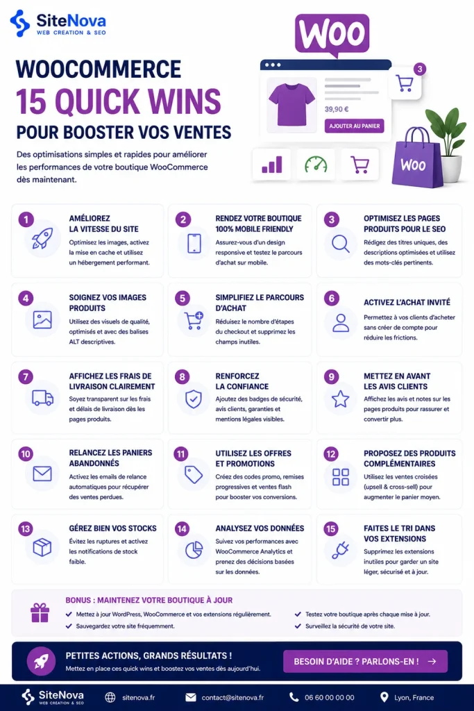 WooCommerce 15 quick wins +30% conversions